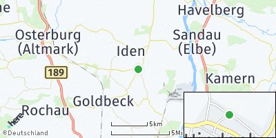 Google Map of Hindenburg bei Stendal