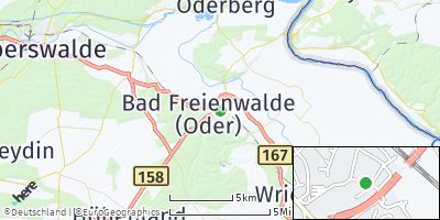 Google Map of Bad Freienwalde