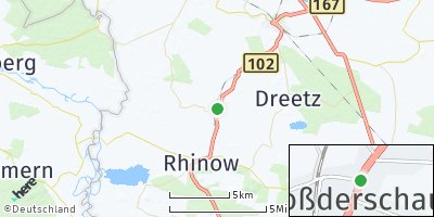 Google Map of Großderschau