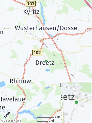 Here Map of Dreetz bei Neustadt