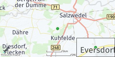 Google Map of Wieblitz-Eversdorf
