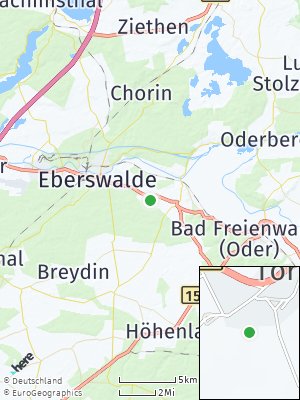 Here Map of Tornow bei Eberswalde