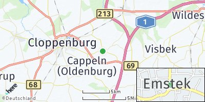 Google Map of Emstek