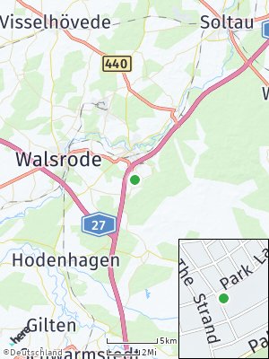 Here Map of Oerbke bei Fallingbostel