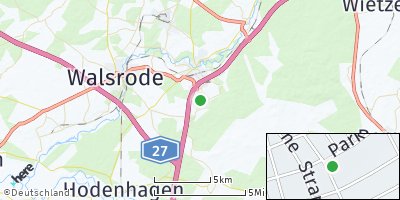 Google Map of Oerbke bei Fallingbostel