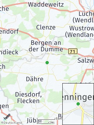 Here Map of Henningen bei Salzwedel