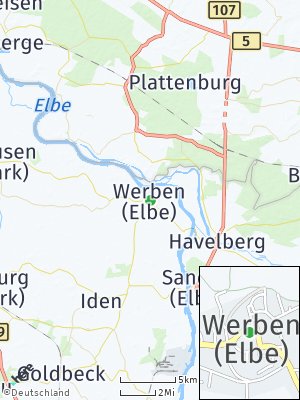Here Map of Werben