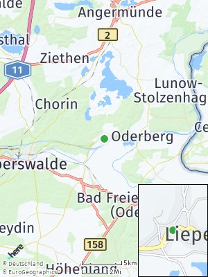 Here Map of Liepe bei Eberswalde