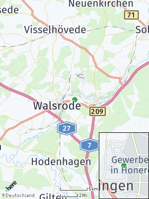 Here Map of Honerdingen