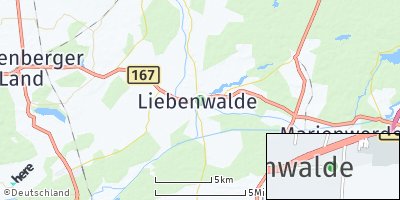 Google Map of Liebenwalde