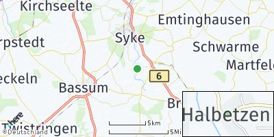 Google Map of Halbetzen Niedersachsen