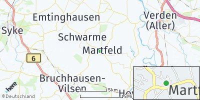 Google Map of Martfeld