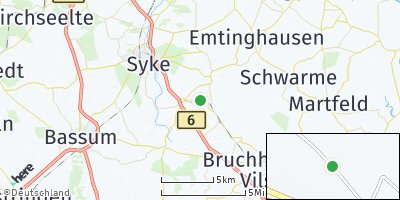 Google Map of Legenhausen bei Syke