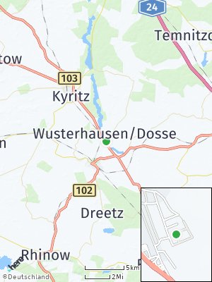 Here Map of Wusterhausen / Dosse