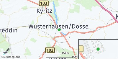 Google Map of Wusterhausen / Dosse