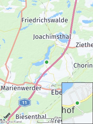 Here Map of Schorfheide