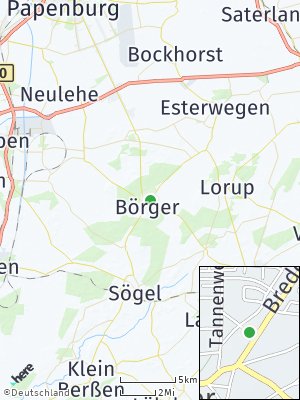 Here Map of Börger