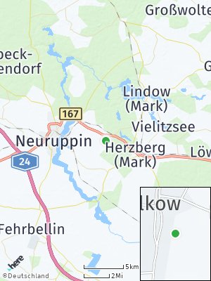 Here Map of Wulkow bei Neuruppin