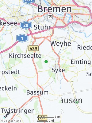 Here Map of Ristedt bei Syke