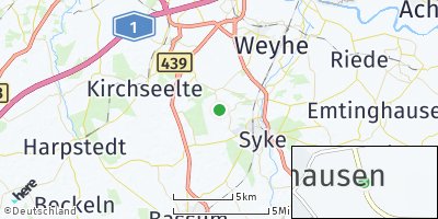 Google Map of Ristedt bei Syke