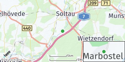 Google Map of Marbostel bei Soltau