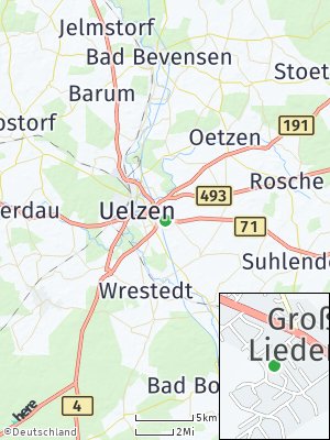 Here Map of Groß Liedern