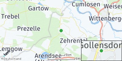 Google Map of Gollensdorf