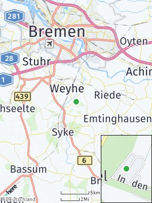Here Map of Jeebel bei Bremen