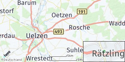 Google Map of Rätzlingen