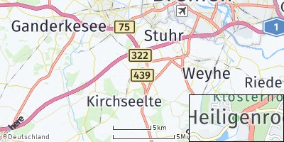 Google Map of Heiligenrode bei Bremen