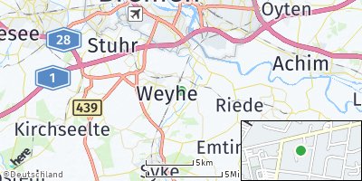 Google Map of Weyhe bei Bremen