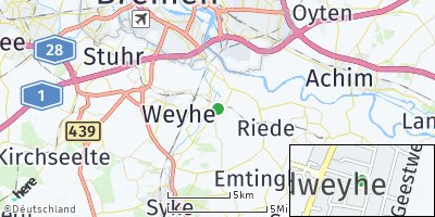 Google Map of Sudweyhe bei Bremen