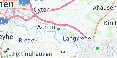 Google Map of Baden bei Bremen