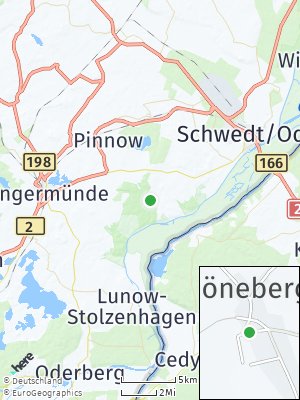 Here Map of Schöneberg bei Angermünde