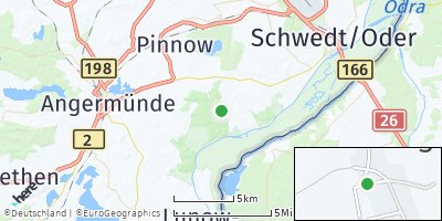 Google Map of Schöneberg bei Angermünde