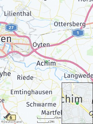 Here Map of Achim bei Bremen