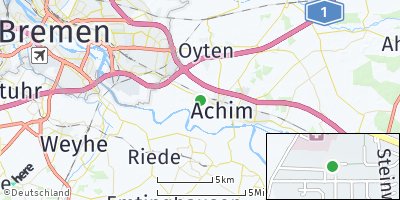 Google Map of Bierden bei Bremen