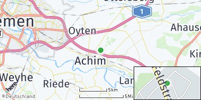 Google Map of Borstel bei Bremen