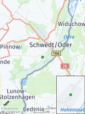 Here Map of Zützen bei Angermünde