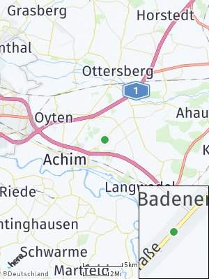 Here Map of Badenermoor bei Bremen