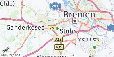 Google Map of Varrel bei Delmenhorst