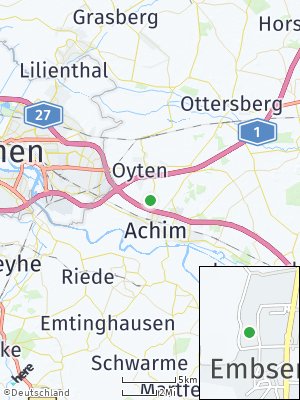 Here Map of Embsen bei Bremen