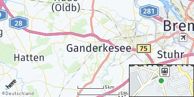 Google Map of Ganderkesee