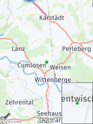 Here Map of Bentwisch bei Wittenberge