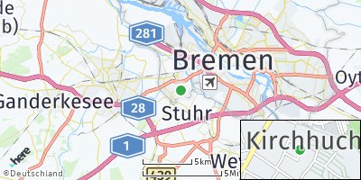 Google Map of Kirchhuchting
