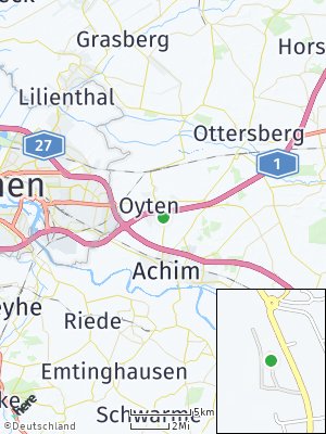 Here Map of Langenkamp bei Bremen