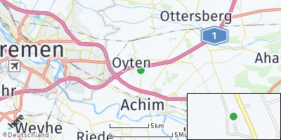 Google Map of Langenkamp bei Bremen