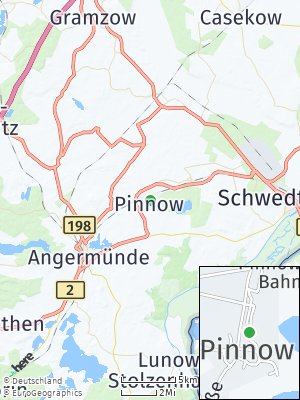 Here Map of Pinnow bei Angermünde