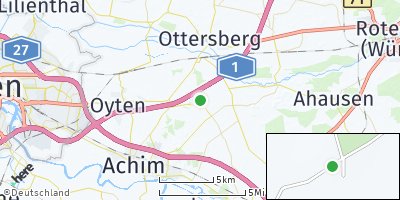 Google Map of Tüchten bei Bremen