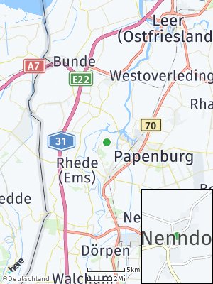 Here Map of Nenndorf bei Papenburg